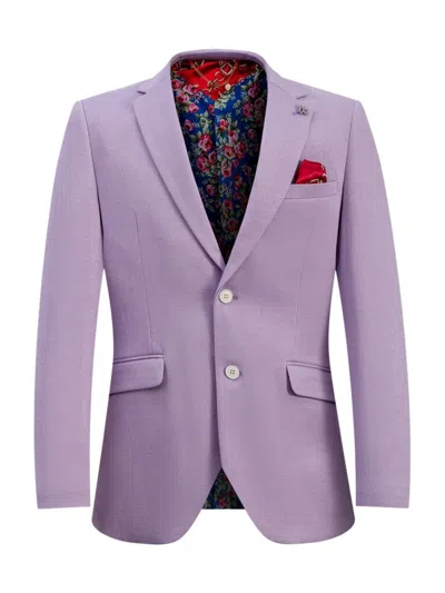 Elie Balleh Men's Slim Fit Solid Sportcoat In Lavender