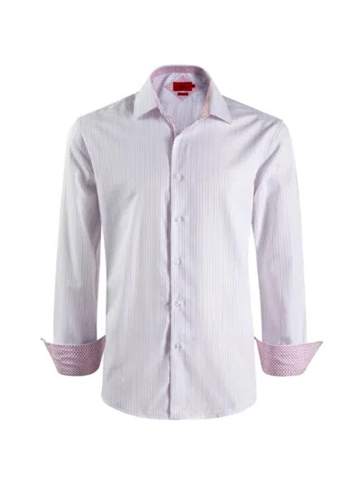 Elie Balleh Men's Slim Fit Striped Shirt In White Multi