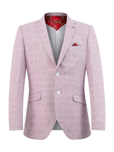 Elie Balleh Men's Slim Fit Textured Sportcoat In Pink