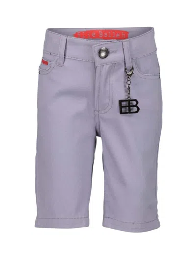 Elie Balleh Men's Solid Twill Chino Shorts In Grey