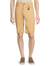 Elie Balleh Men's Twill Shorts In Khaki