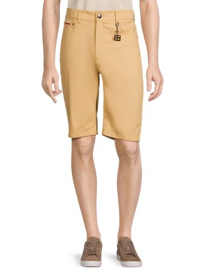 Elie Balleh Men's Twill Shorts In Khaki