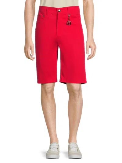Elie Balleh Men's Twill Shorts In Red