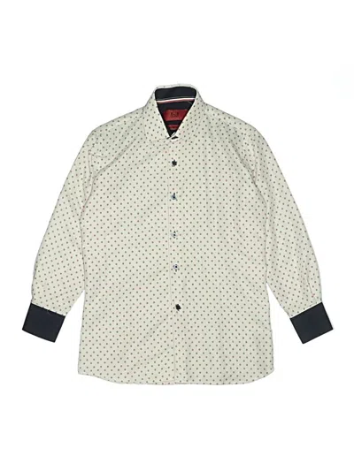 Pre-owned Elie Balleh Kids' Short Sleeve Button Down Shirt In White