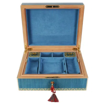 Pre-owned Elie Bleu Jewelry Box "tabletier", France, Paris, By , Beg. Of 21st Century In Brown