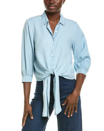 Elie Tahari Elie By  Button-up Tie-front Shirt