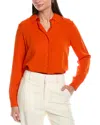 Elie By Elie Tahari Elie Tahari Collared Button-down Shirt In Orange