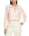 Elie Tahari Tie-neck Blouse In Pink