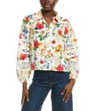 Elie Tahari Elie By  Printed Woven Blouse