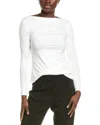 Elie Tahari Slash Neck Top