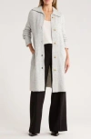 Elie Elie Tahari Button Front Sweater Coat In Gray