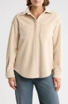 Elie Elie Tahari Corduroy Shirt Jacket In Neutral