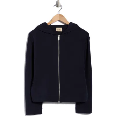 Elie Elie Tahari Crop Full Zip Hoodie In Blue