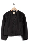 Elie Elie Tahari Crop Jacket In Gray