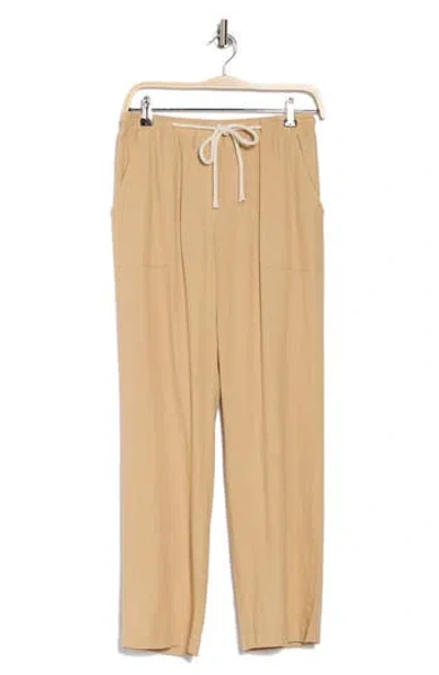Elie Elie Tahari Drawstring Linen Blend Pants