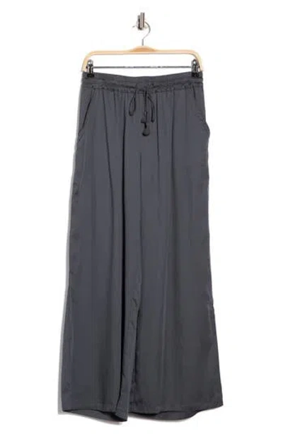 Elie Elie Tahari Drawstring Wide Leg Pants In Black