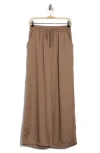 Elie Elie Tahari Drawstring Wide Leg Pants In Brown