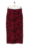 Elie Elie Tahari Floral Jacquard Pull-on Skirt In Multi