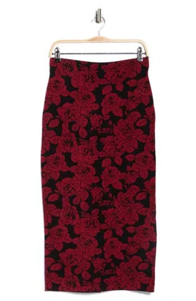 Elie Elie Tahari Floral Jacquard Pull-on Skirt In Multi