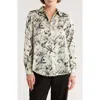 Elie Elie Tahari Floral Long Sleeve Button-up Shirt