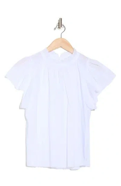 Elie Elie Tahari Flounce Sleeve Top
