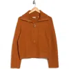 Elie Elie Tahari Half Zip Sweater In Brown