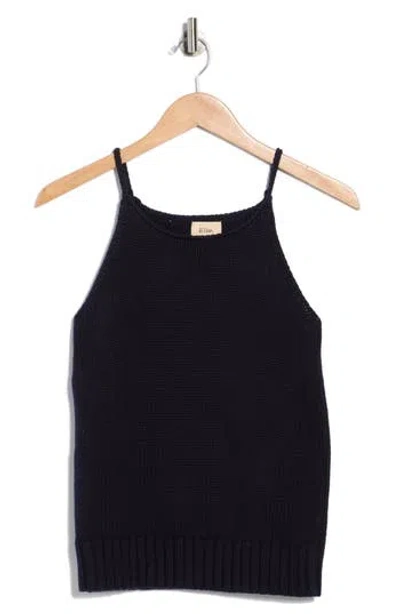 Elie Elie Tahari Halter Neck Sweater Tank In Black