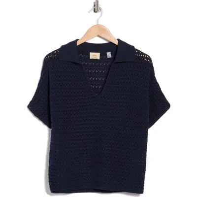Elie Elie Tahari Knit Dolman Sleeve Sweater In Blue