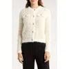 Elie Elie Tahari Metallic Knit Cardigan In Multi
