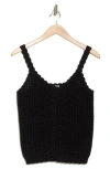 Elie Elie Tahari Open Stitch Tank In Black
