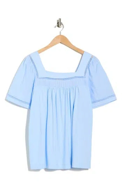 Elie Elie Tahari Pintuck Knit Top In Blue