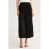 Elie Elie Tahari Pleated A-lined Midi Skirt In Black