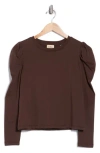 Elie Elie Tahari Pleated Shoulder Top In Blue