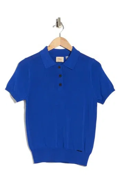 Elie Elie Tahari Polo Sweater In Blue