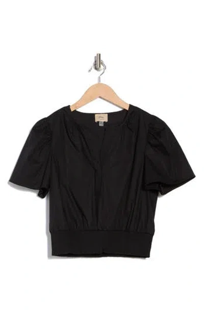 Elie Elie Tahari Poplin Peplum Top