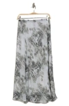 Elie Elie Tahari Print Bias Skirt In Ivory Foliage Autumn