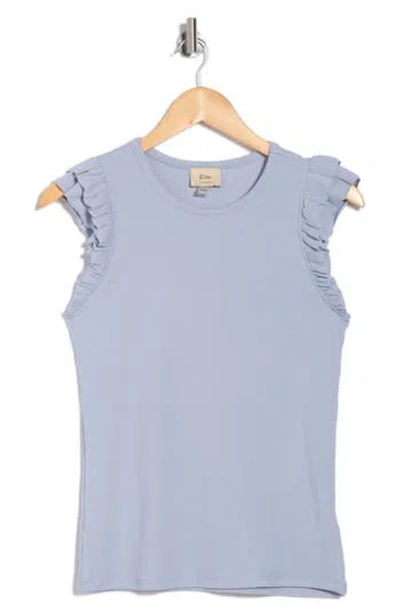 Elie Elie Tahari Rib Flutter Sleeve Top