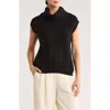 Elie Elie Tahari Sleeveless Turtleneck Sweater In Black