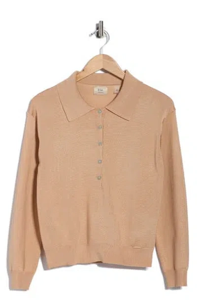 Elie Elie Tahari Solid Polo Sweater