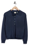 Elie Elie Tahari Solid Polo Sweater In Blue