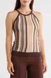 Elie Elie Tahari Stripe Rib Tank Top