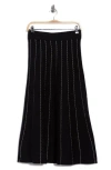 Elie Elie Tahari Sweater Midi Skirt In Multi
