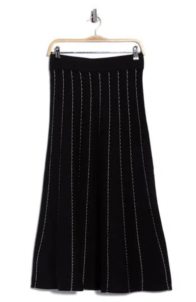 Elie Elie Tahari Sweater Midi Skirt In Multi