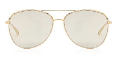 Elie Saab 008/s 0j5g Jo Occhiali Da Sole Oro Per Donna In Gold