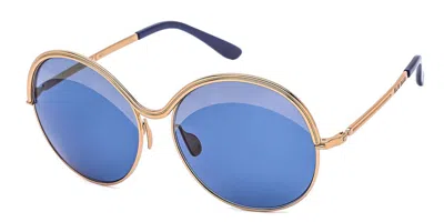 Elie Saab 011/s 0j5g/7y Occhiali Da Sole Oro Per Donna In Gold