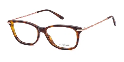 Elie Saab 022 0086 Occhiali Da Vista Tartarugatishell Per Uomo (solo Montatura) In Brown
