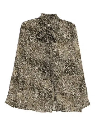 Elie Saab Animalier-print Shirt