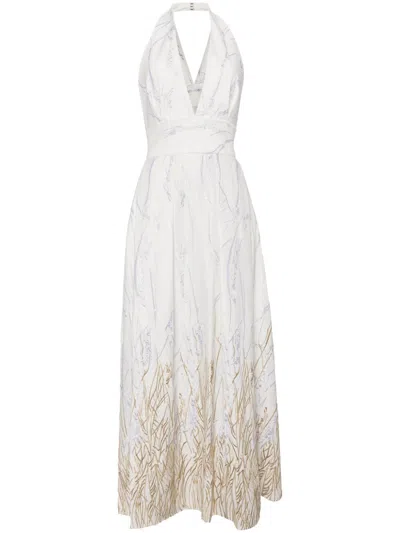 Elie Saab Arboreal 连衣裙 In White