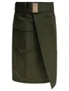 Elie Saab Asymmetrical Wrap Skirt In Green