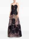 Elie Saab Bead-embellished Gown In Black